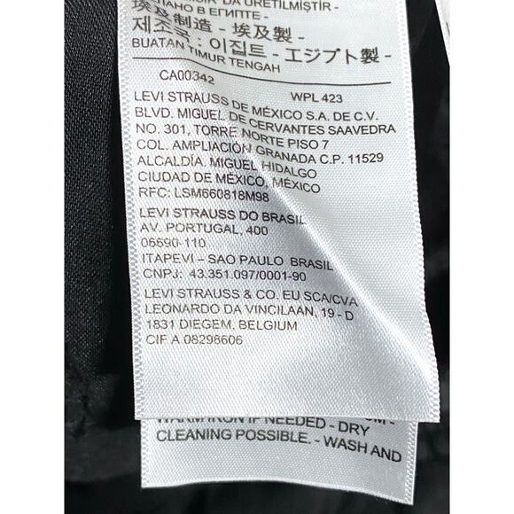 Levis 725 High Rise Bootcut Black Jeans Womens 23x26.5 Western Flare Stretch Y2K - Picture 9 of 11